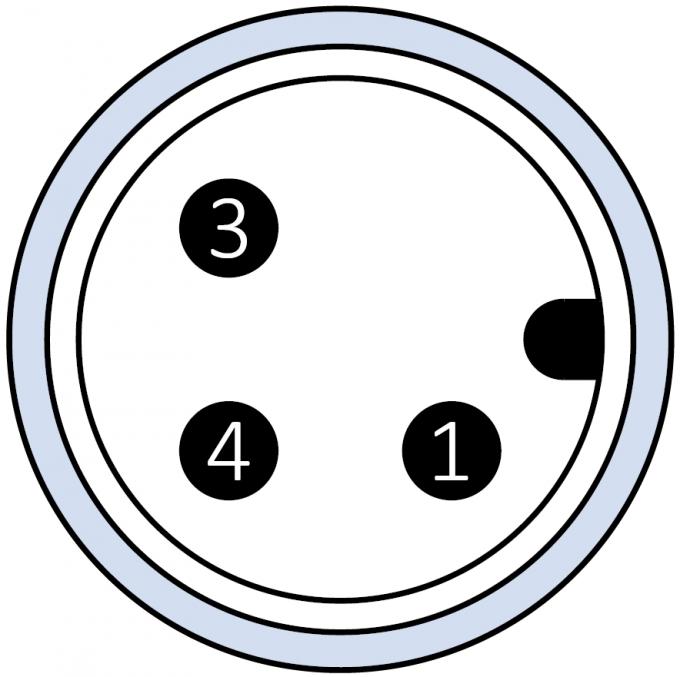 M12 Male Connector with Pre-assembled Unshielded Cable PVC 3 Pin Sensor Connectors 1